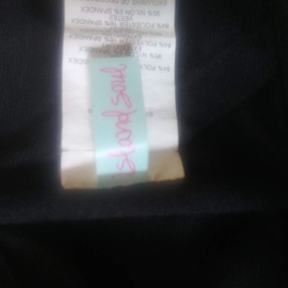 Island Sole Black Swim Top - Picture 4 of 4